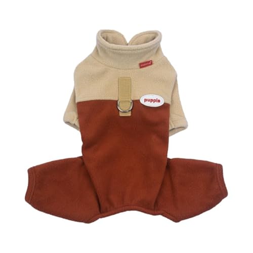 Alpine Fleece Suit Beige S Hundemantel von Puppia
