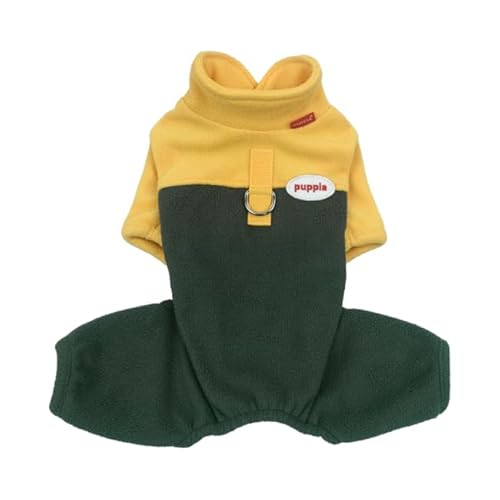 Alpine Fleece Suit Gelb S Hundemantel von Puppia