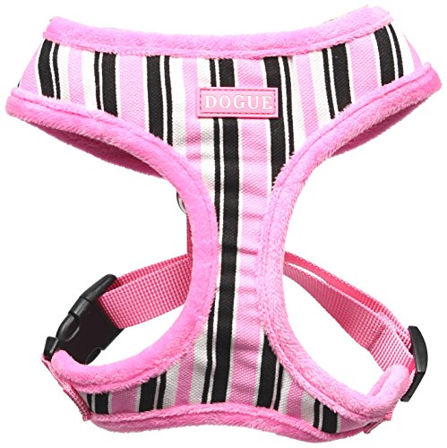 Dogue D_CANVG Softgeschirr, Canvas, gestreift rosa, S Dogue D_CANVG Softgeschirr, Canvas, gestreift rosa, S von Puppia