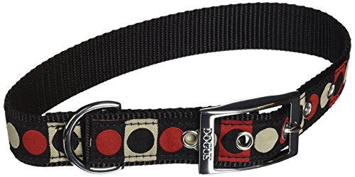 Dogue D_RCH Halsband Ribbon Circle, schwarz, 55 cm von Puppia