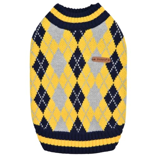 Gizmo Hunde-T-Shirt Winterpullover Gelb XL von Puppia
