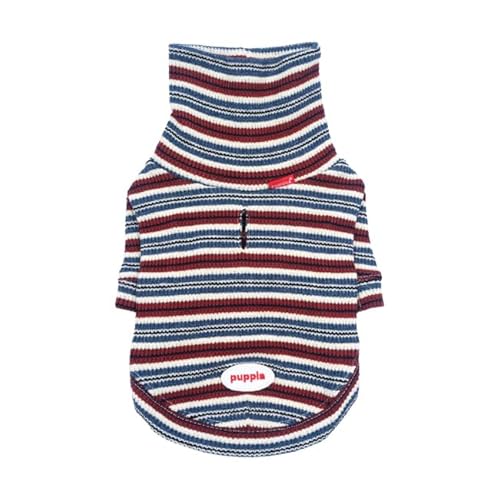 Heritage Turtleneck Hundepullover für den Winter, Weinrot, Größe XL von Puppia