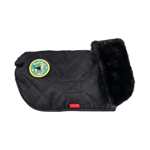 Highland Quilted Coat Schwarz XL Hundemantel von Puppia