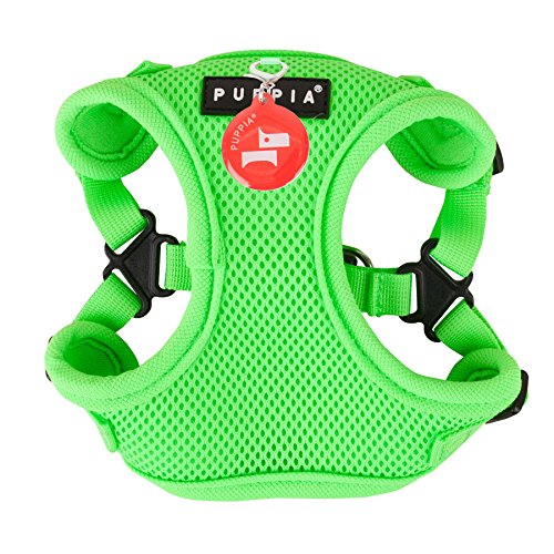 Puppia 4-Punkt Neon-Hundegeschirr für kleine und mittelgroße Hunde - leicht und super weich in vielen Farben - Antizuggeschirr für Hunde, Grün, S Puppia 4-Punkt Neon-Hundegeschirr für kleine und mittelgroße Hunde - leicht und super weich in vielen Farben - Antizuggeschirr für Hunde, Grün, S von Puppia