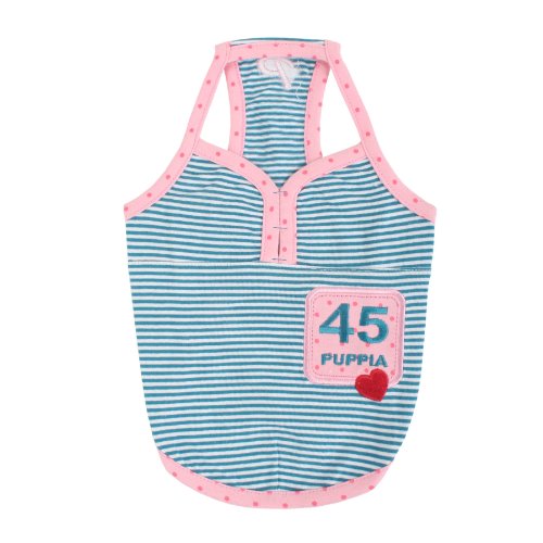 Puppia 45 Girl Blau L T-Shirt, T-Shirt für Hunde Puppia 45 Girl Blau L T-Shirt, T-Shirt für Hunde von Puppia
