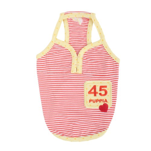 Puppia 45 Mädchen Hund Tank Top, Orange, Groß Puppia 45 Mädchen Hund Tank Top, Orange, Groß von Puppia