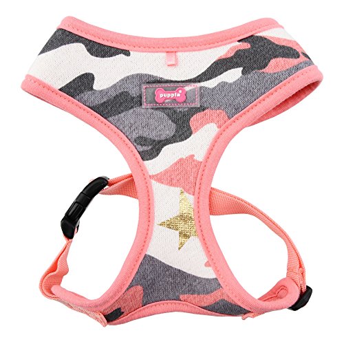 Puppia "A Ensign Hundegeschirr, klein, pink camo von Puppia