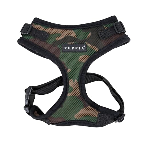 Puppia Ritefit Hundegeschirr für kleine bis mittelgroße Hunde - verstellbar und sehr weich - Auch als Welpengeschirr verwendbar -Antizuggeschirr für Hunde, Camouflage, S Puppia Ritefit Hundegeschirr für kleine bis mittelgroße Hunde - verstellbar und sehr weich - Auch als Welpengeschirr verwendbar -Antizuggeschirr für Hunde, Camouflage, S von Puppia