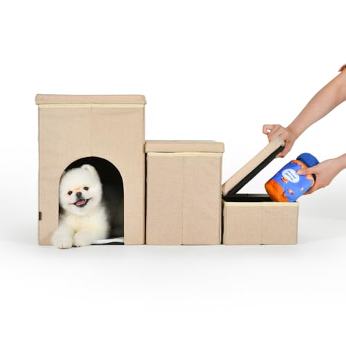 Puppia CUDDLECLIMB Storage Stairs Leiter Beige von Puppia