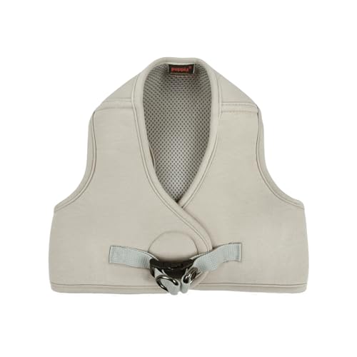 Puppia Eco Hundegeschirr, umweltfreundlich, kein Ziehen, Komfortgeschirr für kleine und mittelgroße Hunde, Beige, Größe M von Puppia
