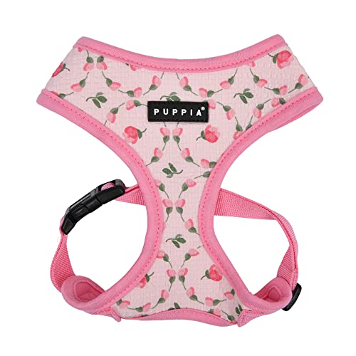 Puppia Florian Überkopf-Hundegeschirr, kein Würgen, kein Ziehen, Verstellbarer Brustgurt, Spaziergehtraining für kleine und mittelgroße Hunde - Rosa - M Puppia Florian Überkopf-Hundegeschirr, kein Würgen, kein Ziehen, Verstellbarer Brustgurt, Spaziergehtraining für kleine und mittelgroße Hunde - Rosa - M von Puppia