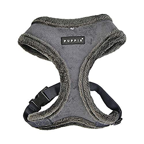 Puppia Hundegeschirr für kleine und mittelgroße Hunde - Terry Harness A - verstellbar und komfortabel Grau M Puppia Hundegeschirr für kleine und mittelgroße Hunde - Terry Harness A - verstellbar und komfortabel Grau M von Puppia
