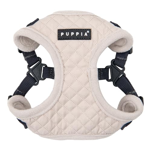 Puppia Irvin Komfort-Hundegeschirr, Warm, Winter, Rautenmuster, Verstellbarer Hals und Brust für kleine und mittelgroße Hunde, cremefarben, Größe L Puppia Irvin Komfort-Hundegeschirr, Warm, Winter, Rautenmuster, Verstellbarer Hals und Brust für kleine und mittelgroße Hunde, cremefarben, Größe L von Puppia