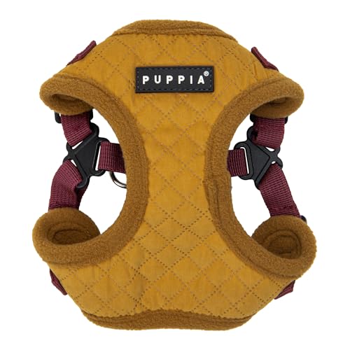 Puppia Irvin Komfort-Hundegeschirr, warm, für den Winter, Rautenmuster, Verstellbarer Hals und Brust für kleine und mittelgroße Hunde, Senf, Größe XL Puppia Irvin Komfort-Hundegeschirr, warm, für den Winter, Rautenmuster, Verstellbarer Hals und Brust für kleine und mittelgroße Hunde, Senf, Größe XL von Puppia