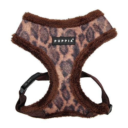 Puppia Kovo Hundegeschirr, Überkopf, warm, Winter, Leopardenmuster, verstellbare Brust für kleine und mittelgroße Hunde, Braun, X-Large Puppia Kovo Hundegeschirr, Überkopf, warm, Winter, Leopardenmuster, verstellbare Brust für kleine und mittelgroße Hunde, Braun, X-Large von Puppia