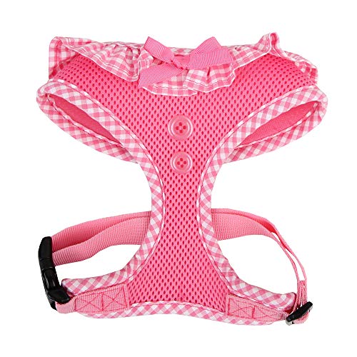 Puppia Vivien Hundegeschirr für kleine Hunde - verstellbar und sehr weich - Karierte Ränder - Auch als Welpengeschirr verwendbar -Antizuggeschirr für Hunde, Pink, XS Puppia Vivien Hundegeschirr für kleine Hunde - verstellbar und sehr weich - Karierte Ränder - Auch als Welpengeschirr verwendbar -Antizuggeschirr für Hunde, Pink, XS von Puppia