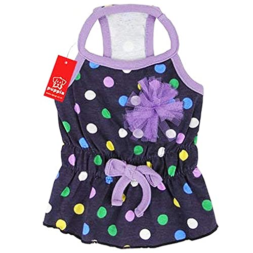 Puppia PALA-TS842 Hundeshirt Kleid Fiesta, S, blau von Puppia