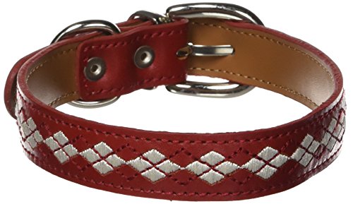 Puppia PAMA-AC988 Trinity Halsband, L, rot von Puppia