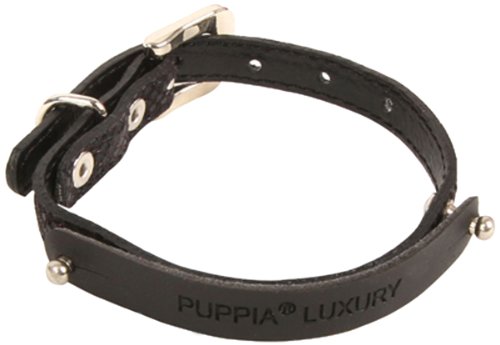 Puppia PAMA-AC991 Madison Halsband, M, schwarz von Puppia