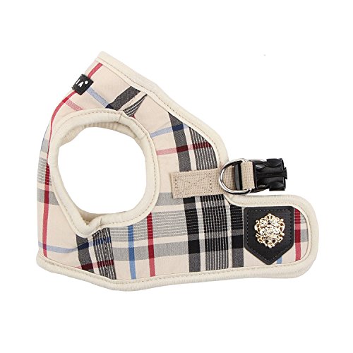 Puppia Junior - Kariertes Hundegeschirr für kleine Hunde - weiche Weste - Auch als Welpengeschirr verwendbar -Antizuggeschirr für Hunde, beige, XL, PAMA-AH978-BE-XL Puppia Junior - Kariertes Hundegeschirr für kleine Hunde - weiche Weste - Auch als Welpengeschirr verwendbar -Antizuggeschirr für Hunde, beige, XL, PAMA-AH978-BE-XL von Puppia