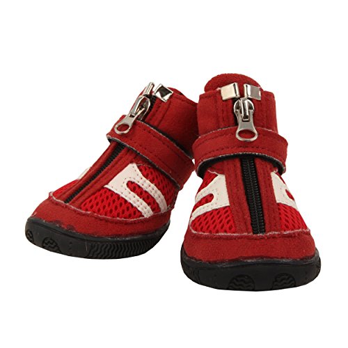 Puppia PAMD-SH065 Hiker Schuhe, XL, rot von Puppia
