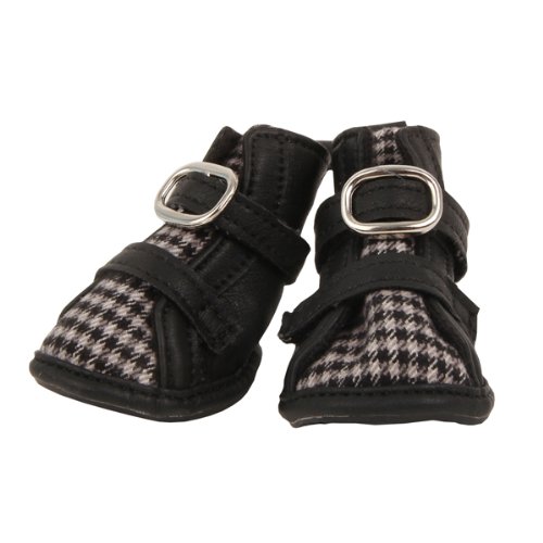 Puppia PAMD-SH068 Houndstooth Schuhe, XS, schwarz von Puppia