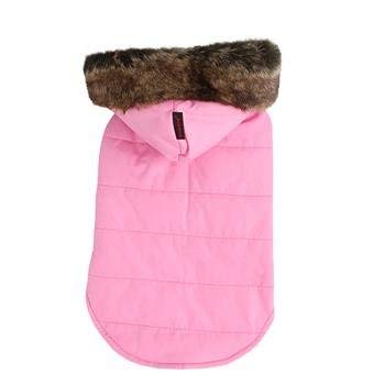 Puppia PAMD-VT026 Cody Hood Vest Mantel, XXL, rosa von Puppia