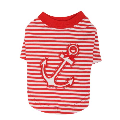 Puppia PANA-TS105 Hundeshirt Anchor, XL, rot Puppia PANA-TS105 Hundeshirt Anchor, XL, rot von Puppia