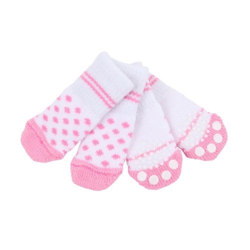 Puppia PAND-SO1175-WH-L [Socken Für Hunde] Dylan, L, Weiß von Puppia