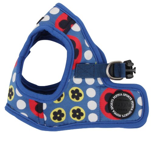 Puppia PAOA-AH1237 Hundegeschirr Blossom Weste, S, blau Puppia PAOA-AH1237 Hundegeschirr Blossom Weste, S, blau von Puppia