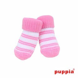 Puppia PAOC-SO1268-PK-L Socken Für Hunde Dylan, L, Rosa von Puppia