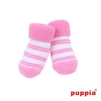Puppia PAOC-SO1268-PK-M Socken Für Hunde Dylan, M, Rosa von Puppia
