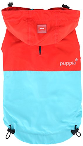 Puppia PAPA-RM1321 Paz Regenmantel, M, rot von Puppia