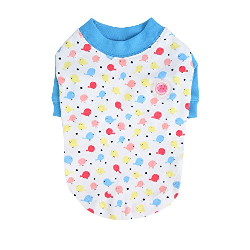 Puppia PAPA-TS1303 Baby Birds Hemd, M, blau Puppia PAPA-TS1303 Baby Birds Hemd, M, blau von Puppia