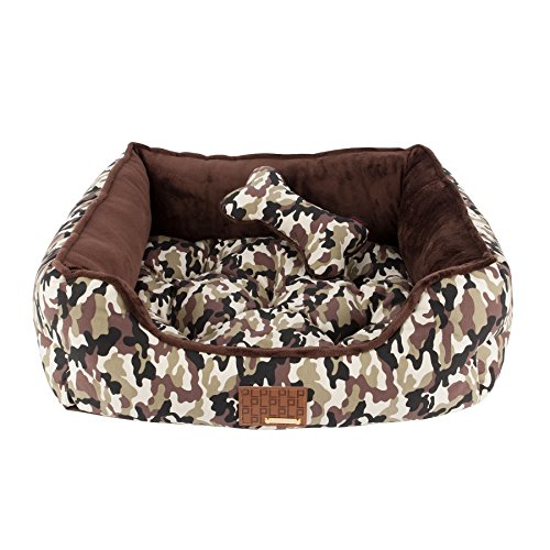 Puppia PAQA-AU1431 Hunde Bett, Legend, Camo, Medium von Puppia