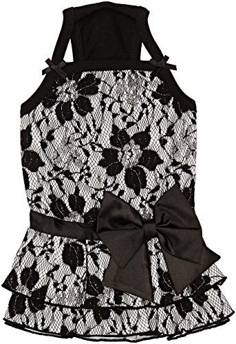 Puppia PAQA-OP1425 Hunde Kleid, Majestic, schwarz, Large von Puppia