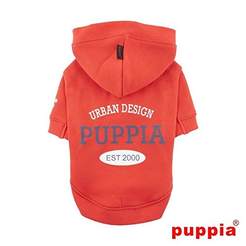 Puppia PAQD-TS1458 U-Pup, Sweater, XL, orange/rot von Puppia
