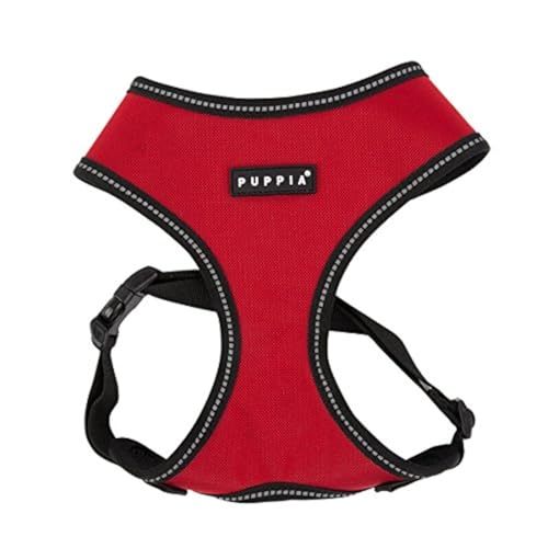 Puppia PLRA-HA9323 Geschirr Trek Harness A, XL, rot von Puppia