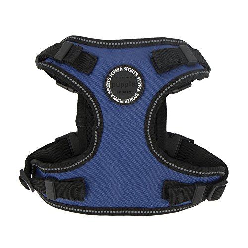 Puppia PLRA-HF9323 Geschirr Trek Safety Harness F, L, royal blau von Puppia