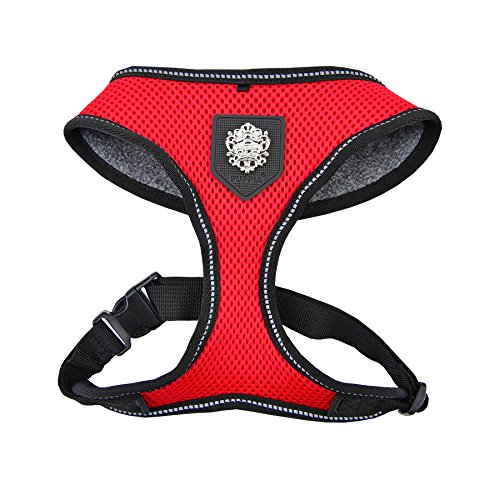 Puppia PLRD-HA9345 Geschirr Thermal Soft Harness, S, rot von Puppia