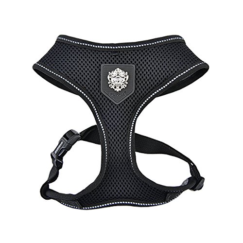 Puppia PLRD-HA9345 Geschirr Thermal Soft Harness, XL, schwarz von Puppia