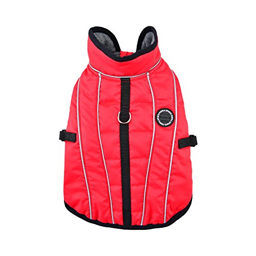 Puppia PLRD-VT9344 Wintermantel Expedition, XXL, rot von Puppia