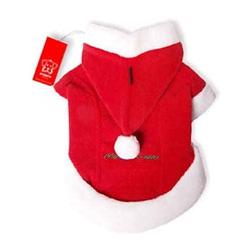 Puppia Weihnachtsmann-Wintermantel, Größe M, Rot von Puppia