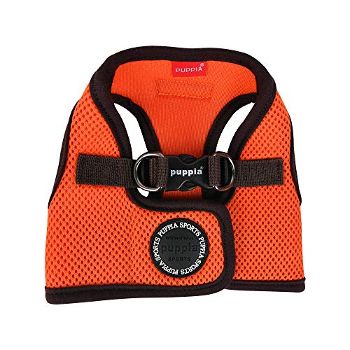 Puppia Soft Harness II - Weiches Westengeschirr für kleine und mittelgroße Hunde - sehr komfortabel und leicht anzuziehen, Orange, PUHB1770ORM Puppia Soft Harness II - Weiches Westengeschirr für kleine und mittelgroße Hunde - sehr komfortabel und leicht anzuziehen, Orange, PUHB1770ORM von Puppia