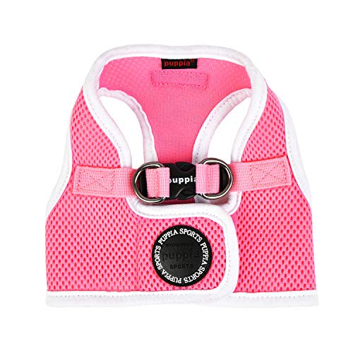 Puppia Soft Harness II - Weiches Westengeschirr für kleine und mittelgroße Hunde - sehr komfortabel und leicht anzuziehen, Pink, PUHB1770PKM von Puppia