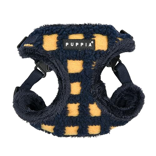 Puppia Stefan Comfort Hundegeschirr Step-In Warm Winter Tumbling Waffelmuster Verstellbarer Hals und Brust für kleine und mittelgroße Hunde, Marineblau, L Puppia Stefan Comfort Hundegeschirr Step-In Warm Winter Tumbling Waffelmuster Verstellbarer Hals und Brust für kleine und mittelgroße Hunde, Marineblau, L von Puppia
