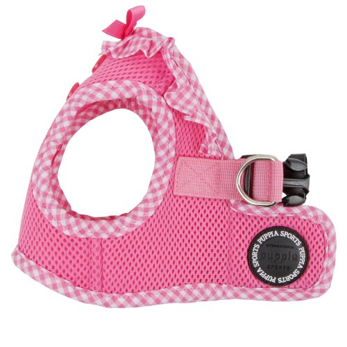 Puppia Vivien Westengeschirr für Hunde - verstellbar und sehr weich - Karierte Ränder - Auch als Welpengeschirr verwendbar -Antizuggeschirr für Hunde, Pink, XS Puppia Vivien Westengeschirr für Hunde - verstellbar und sehr weich - Karierte Ränder - Auch als Welpengeschirr verwendbar -Antizuggeschirr für Hunde, Pink, XS von Puppia