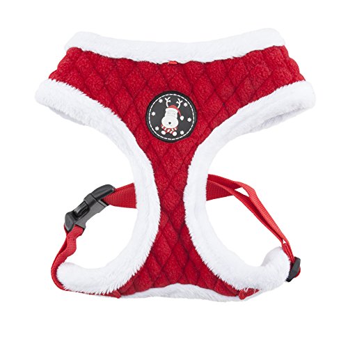 Puppia Weihnachtsgeschirr - Weiches Hundegeschirr für Weihnachten -Geschirr für kleine und mittelgroße Hunde - Rot Puppia PAQD-AC1470 Blitzen Harness A, Geschirr, M, Rot m Puppia Weihnachtsgeschirr - Weiches Hundegeschirr für Weihnachten -Geschirr für kleine und mittelgroße Hunde - Rot Puppia PAQD-AC1470 Blitzen Harness A, Geschirr, M, Rot m von Puppia