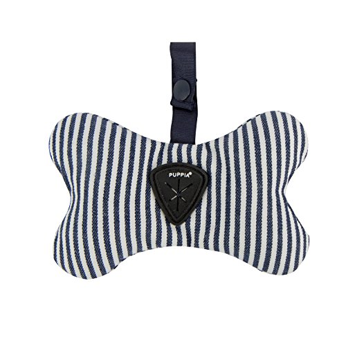 Puppia Bobby Waste Bag Dispenser, Farbe: Streifend Navy von Puppia