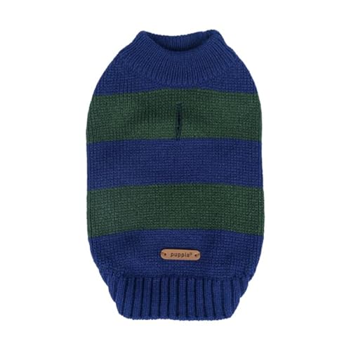 Rugby Stripe Knitwear Navy XL Winterpullover für Hunde von Puppia